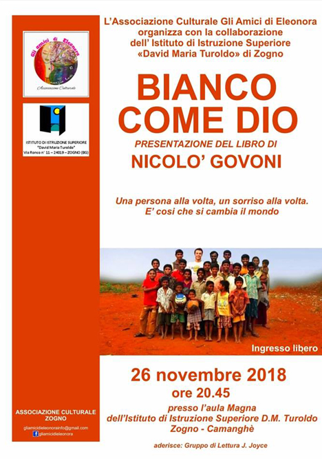 BIANCO COME DIO - PRESENTAZIONE DEL LIBRO DI NICOLO' GOVONI