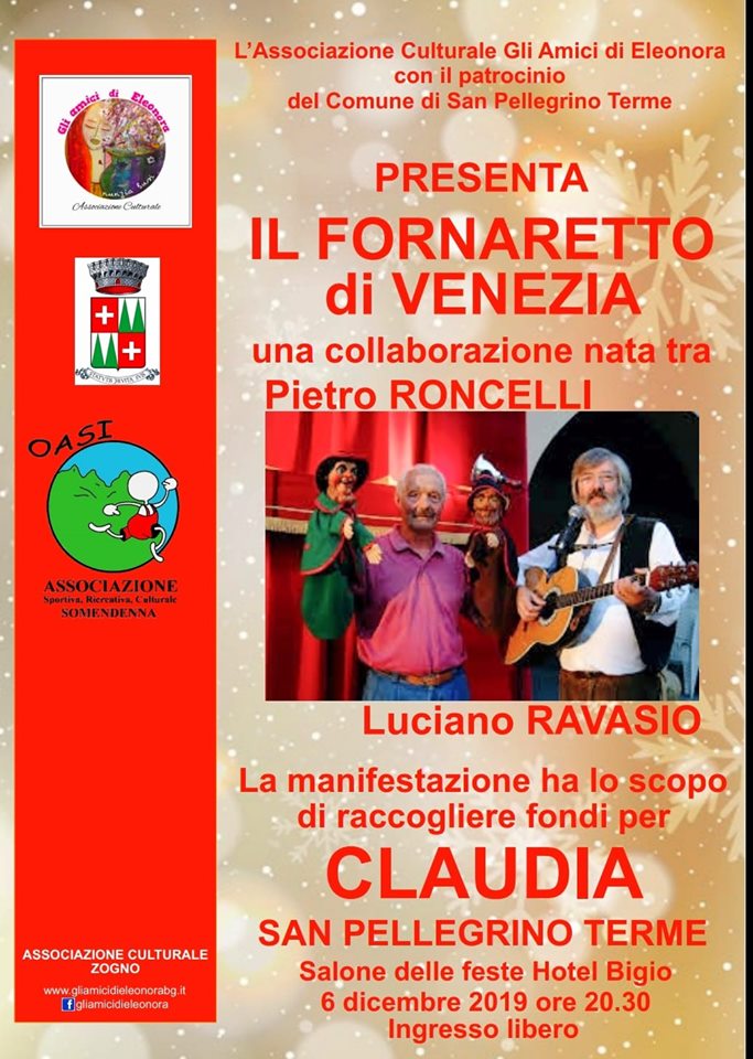 IL FORNARETTO DI VENEZIA - RACCOLTA FONDI PER CLAUDIA